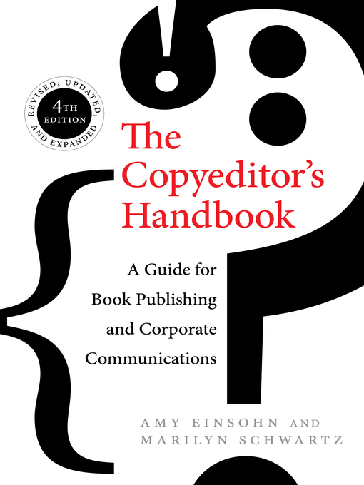 Title details for The Copyeditor's Handbook by Amy Einsohn - Available